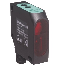 Pepperl&plus;Fuchs Laser Distance Measurement Sensor; Diffuse; Rectangular; 30-100mm; 18-30VDC; 4-20mA / 2PNP; Laser - Class 2; M12 QD